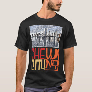 Camiseta Chicago City Skyline Chicago Skyline Silhouette