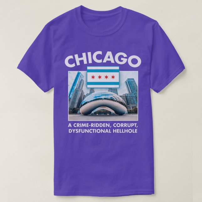 Camiseta Chicago City Tourism Bean Lakeshore Pizza Hot Dog  (Diseño del anverso)
