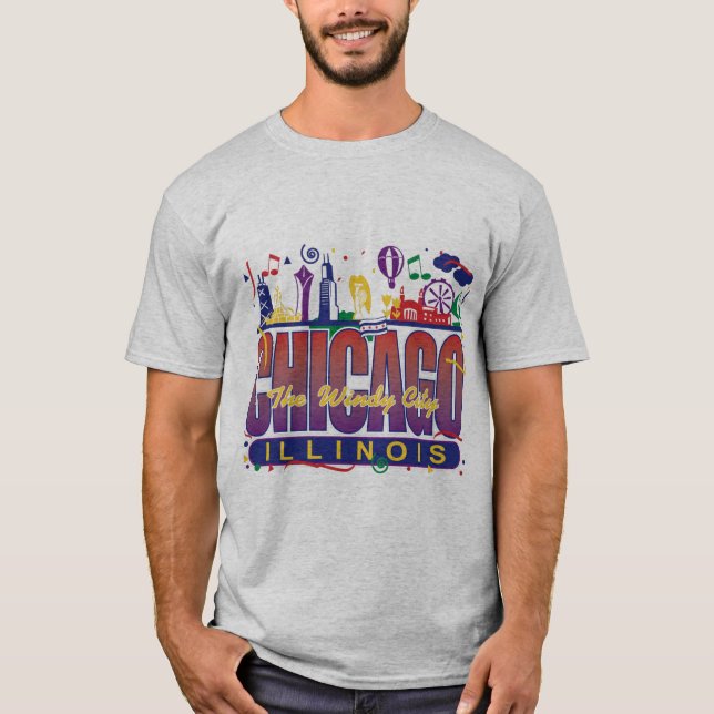Camiseta Chicago Confetti (Anverso)