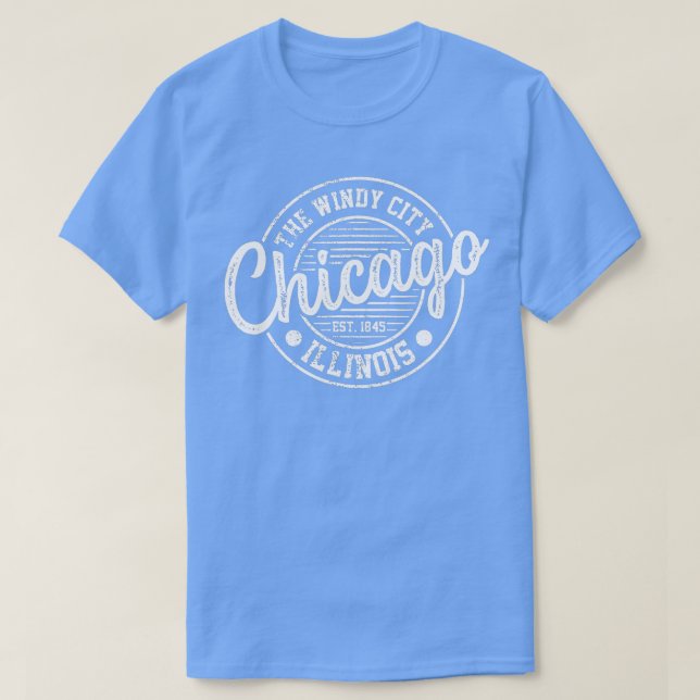 Camiseta Chicago: El recuerdo de las vacaciones de Windy Ci (Diseño del anverso)