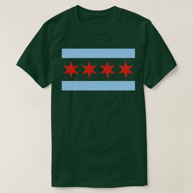 Camiseta Chicago Flag City Of Chicago TShirt 4 (Diseño del anverso)