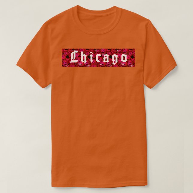 Camiseta Chicago Flower TShirt (Diseño del anverso)