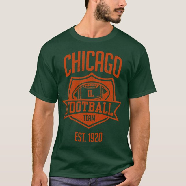 Camiseta Chicago Football Team Inspired Chicago Bears Illin (Anverso)
