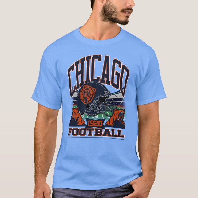 Camiseta Chicago Football Vintage Gridiron Legacy (Anverso)