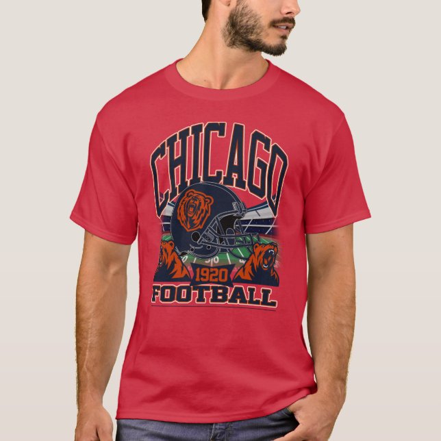Camiseta Chicago Football - Vintage Gridiron Legacy (Anverso)