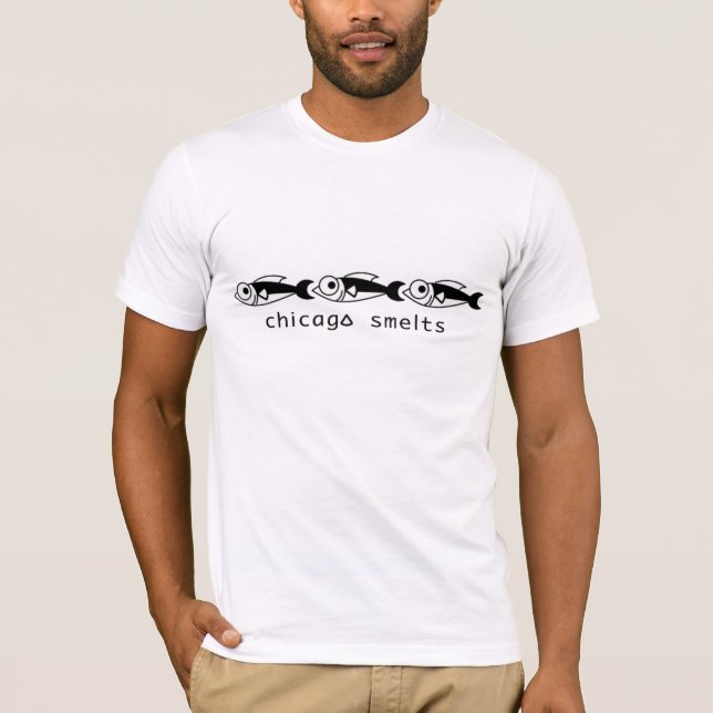 Camiseta Chicago funde T apretado llano (Anverso)