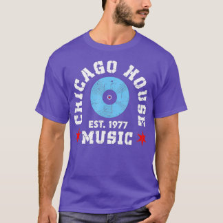 Camiseta Chicago House Music 1977 EDM DJ Vinyl