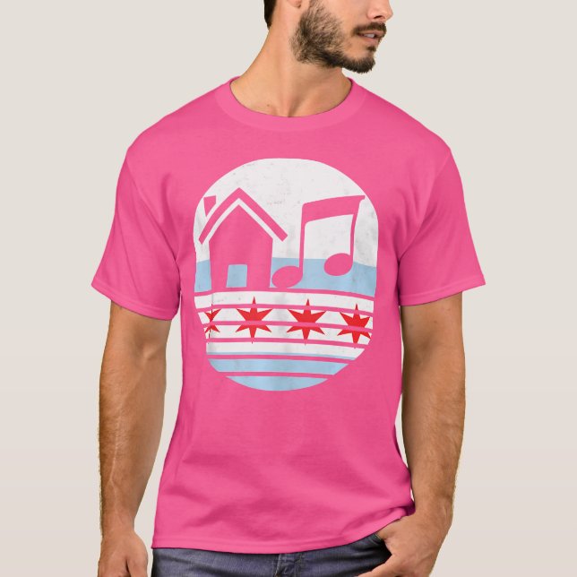 Camiseta Chicago House Music Dj Edm (Anverso)