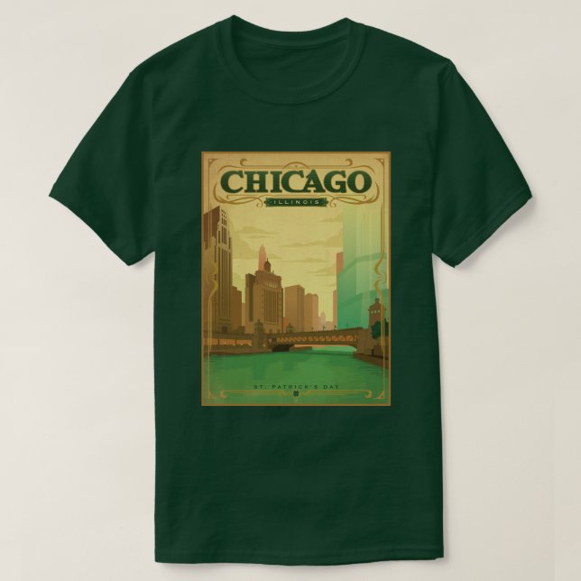 Camiseta Chicago, IL - Día de San Patricio (Diseño del anverso)