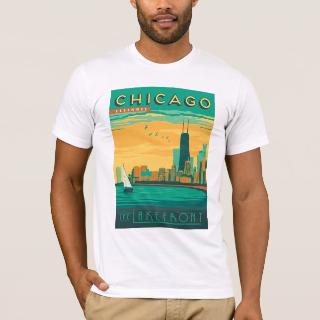 Camiseta Chicago, IL - Disfruta del Lakefront (Anverso)