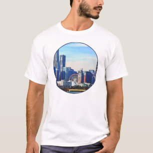 Camiseta Chicago IL - Horizonte de Chicago y Navy Pier
