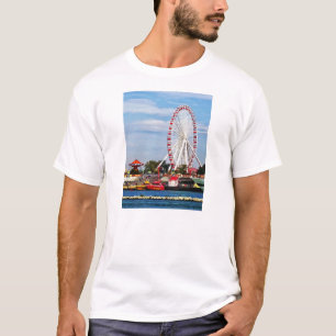 Camiseta Chicago IL - Rueda de la fortuna en el muelle de l