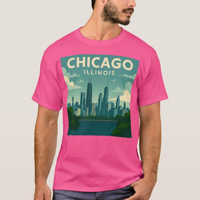 Camiseta Chicago Illinois (Anverso)