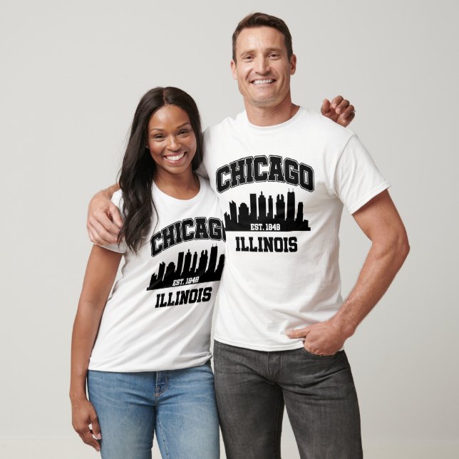 Camiseta Chicago, Illinois (Unisexo)