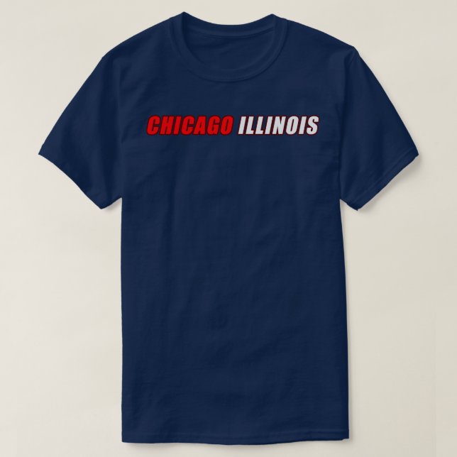 Camiseta Chicago Illinois (Diseño del anverso)