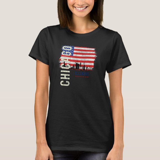 Camiseta Chicago Illinois América (Anverso)