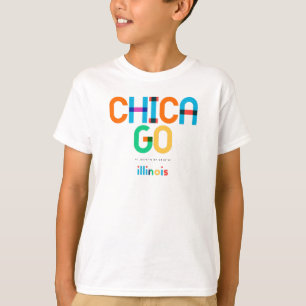 Camiseta Chicago Illinois de mediados de siglo, Arte Pop,