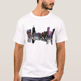 Camiseta Chicago, Illinois en graffiti