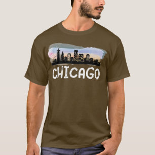 Camiseta Chicago Illinois Home State Chicago Downtown City