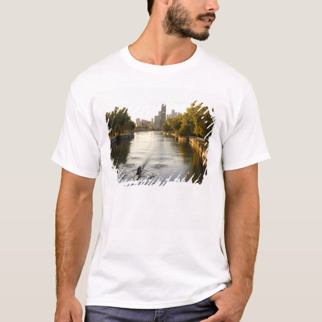 Camiseta Chicago, Illinois, Rowers, laguna Lincoln Park (Anverso)