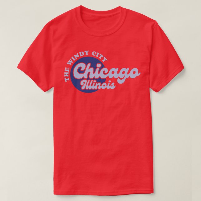 Camiseta Chicago Illinois The Windy City TShirt (Diseño del anverso)