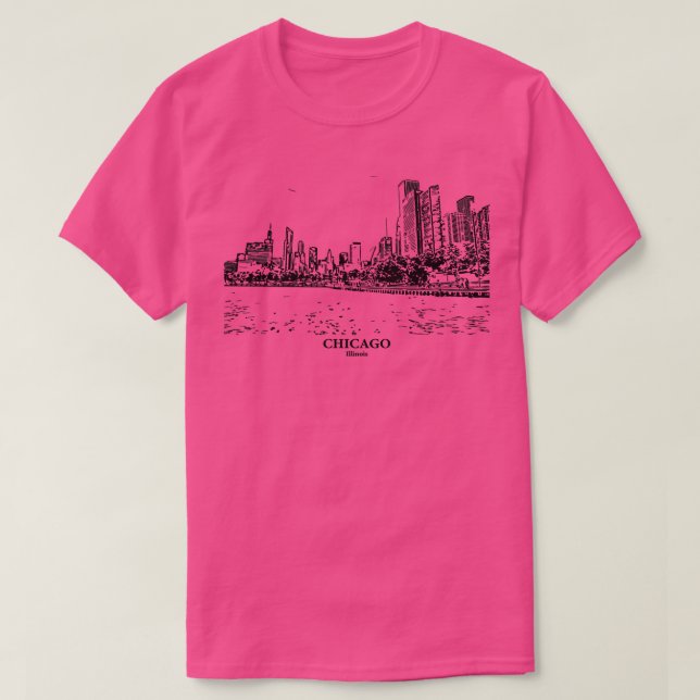 Camiseta Chicago Illinois TShirt 2 (Diseño del anverso)
