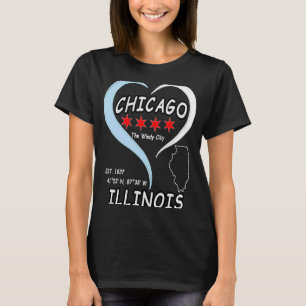 Camiseta Chicago Illinois Willis Tower Windy Saint Patricku