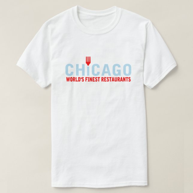 Camiseta Chicago, los mejores restaurantes del mundo (Diseño del anverso)