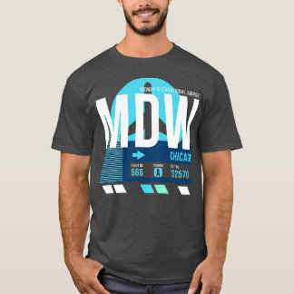 Camiseta Chicago MDW Airport Code Baggway Etiqueta