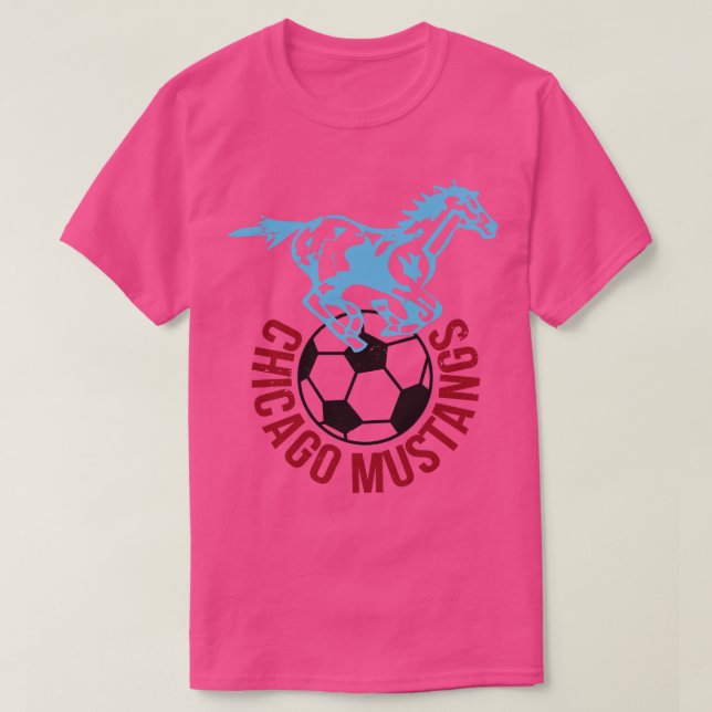 Camiseta Chicago Mustangs Vintage TShirt 1967 (Diseño del anverso)