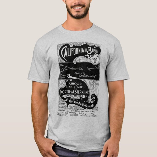 Camiseta Chicago Northwestern 1898 Chicago a California (Anverso)