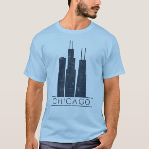 Camiseta Chicago - rascacielos icónicos