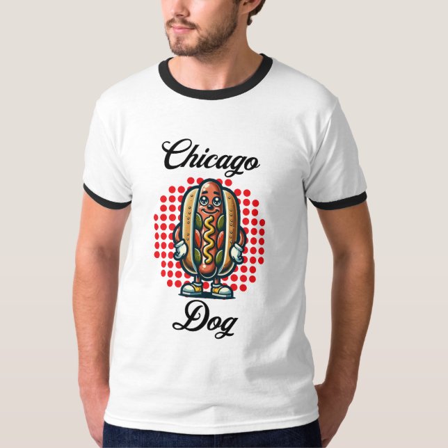 Camiseta Chicago Retro Pop Art (Anverso)
