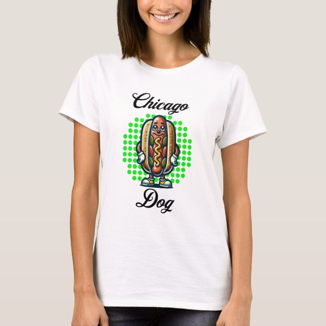 Camiseta Chicago Retro Pop Art (Anverso)