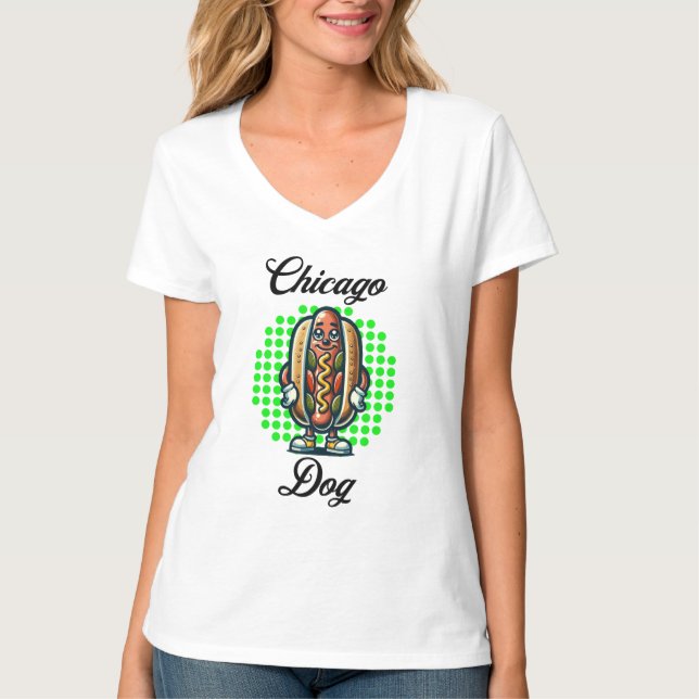 Camiseta Chicago Retro Pop Art (Anverso)