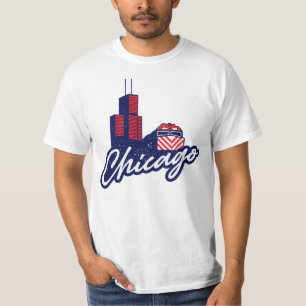 Camiseta Chicago Sears Tower y Metra