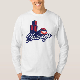 Camiseta Chicago Sears Tower y Metra