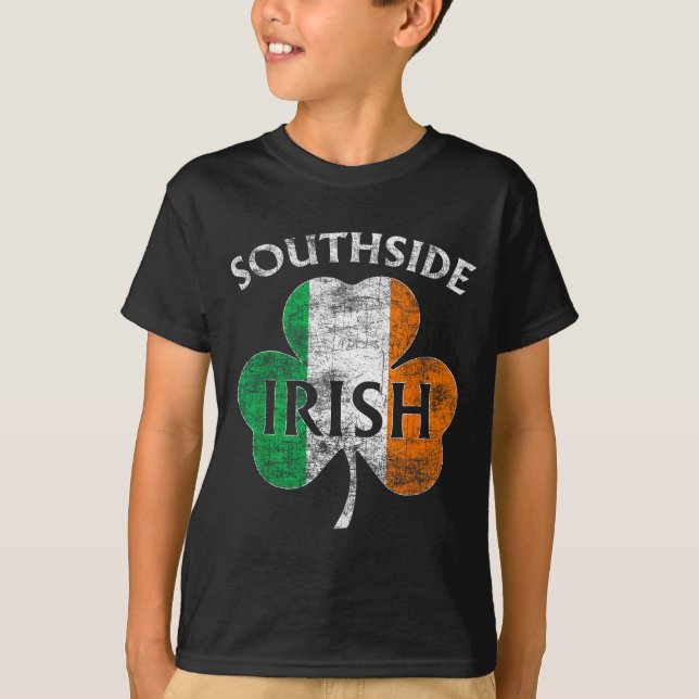 Camiseta Chicago Southside Irish Flag St. Patrick's Day  (Anverso)