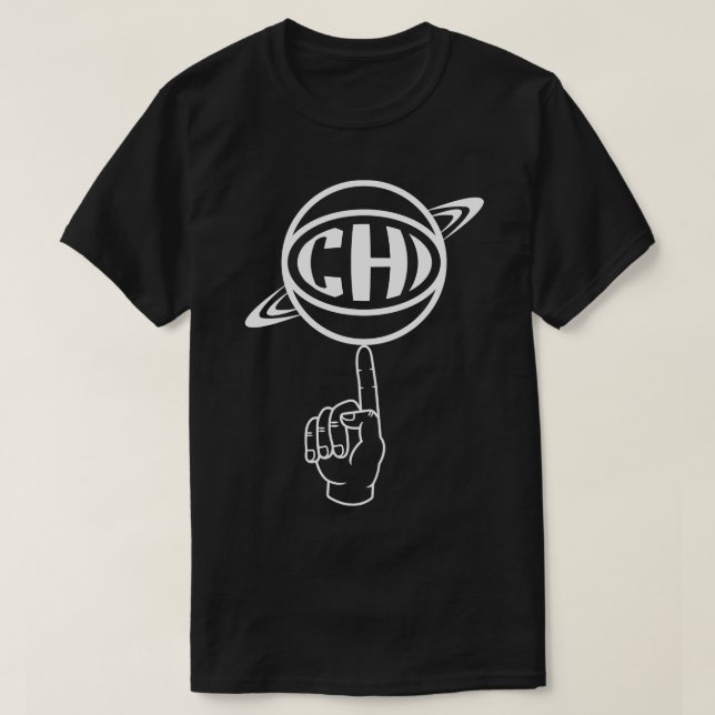 Camiseta Chicago Spinning Ball White (Diseño del anverso)
