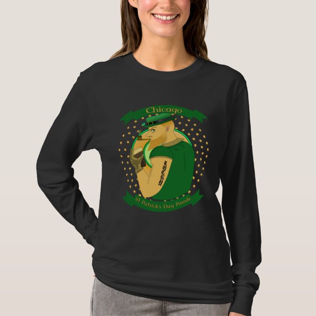 Camiseta Chicago St Patrick s day Parade Leprechaun Irish (Anverso)