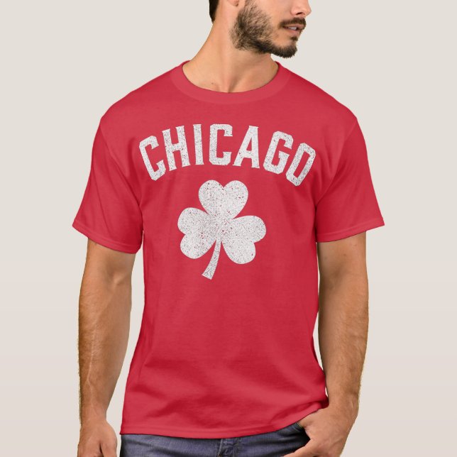 Camiseta Chicago St Patricks day Pattys día shamrock (Anverso)