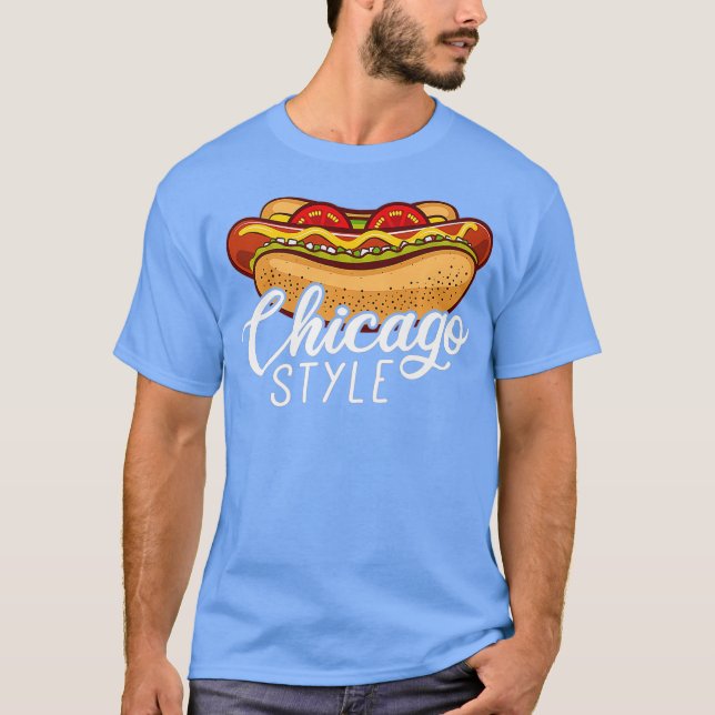 Camiseta Chicago Style HOT DOG Gift Hotdog Premium (Anverso)