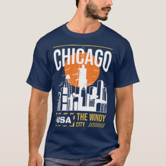 Camiseta chicago usa la ventosa ciudad de TShirt