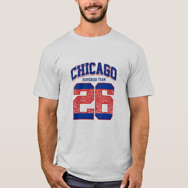 Camiseta Chicago varsity letter athletic  (Anverso)