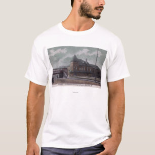 Camiseta Chicago y ferrocarril del noroeste