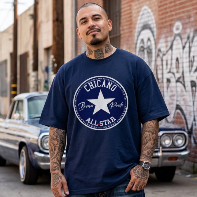 Camiseta Chicano All Star Brown Pride (Chicano all star Brown Pride T-shirt)