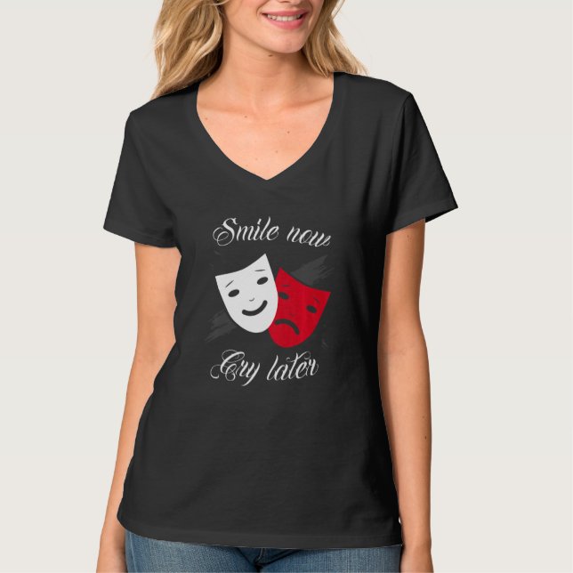 Camiseta Chicano and chicana for Smile Now Cry Later Premiu (Anverso)
