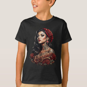 Camiseta Chicano Chicana La Raza Barrio Tattoo Muerte _5