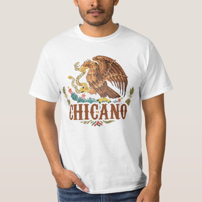 Camiseta Chicano del escudo de armas de México (Anverso)