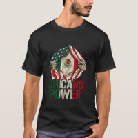 Chicano Shirt Funny Bandera Estadounidense Bandera